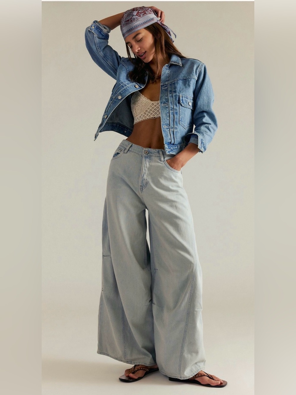 FREE PEOPLE We The Free Westward Demi Jeans Size 30R